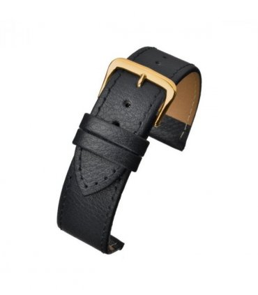Black Buffalo Grain Leather Watch Strap 32mm