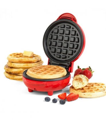 Giles & Posner EK4214G 550W Non-Stick Mini Waffle Maker - Red