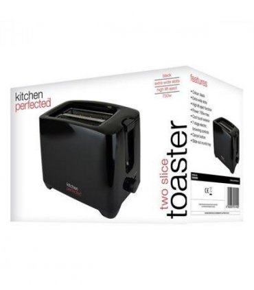 Kitchen Perfected 2 Slice extra wide slot Black Toaster E2020BK