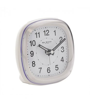 Wm Widdop Alarm Clock Dome Lens Sweep Snooze Light - White