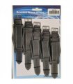 Leather Black Military Watch Straps Pk5 sizes 20mm 1007BK
