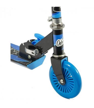 Ozbozz Blue and Black Nebulus Scooter Chrome Finish- SV15398