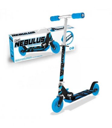 Ozbozz Blue and Black Nebulus Scooter Chrome Finish- SV15398