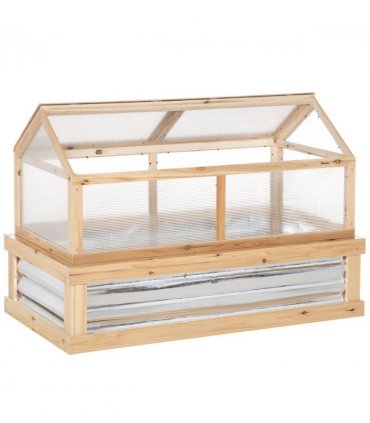 Raised Garden Flower Bed Kit with Greenhouse