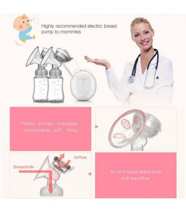 Automatic Double Electric Breast Pump + Lid & Nipple Kit | Efficient Breastfeeding Pump