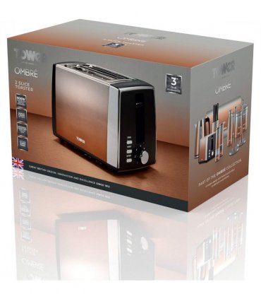 Tower Infinity Ombre 900W 2 Slice Toaster Copper