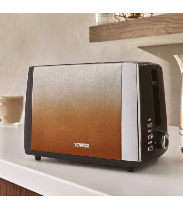 Tower Infinity Ombre 900W 2 Slice Toaster Copper