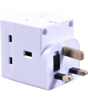 Daewoo 13A Fused 3 way Adaptor (Box of 10)