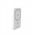 Wyeflux Slim Magnetic 5K Portable Power Bank - White
