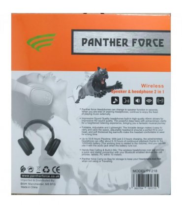Panther Force Wireless Bluetooth Headphone + Twistout Speaker PF218