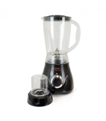 KitchenPerfected 500w 1.5Ltr Table Blender with Mill - Black