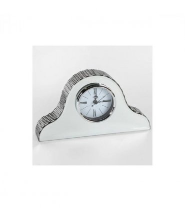 Hestia Glass Mirror Napoleon Mantel Clock
