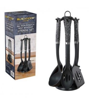 Blackmoor 6 piece Utensil Set - Black