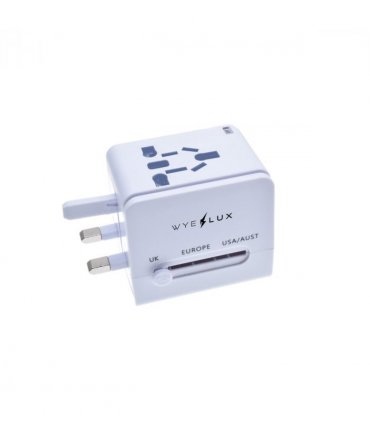 WYEFLUX Global Connect Travel Adaptor USB-A & USB-C Ports