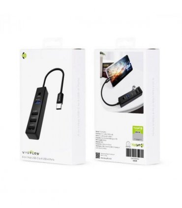 WYEFLOW 4-1 Hub USB-C to 4 USB-A Ports, USB 3.0 and 2.0