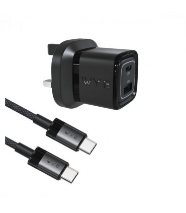WYEFLUX 25W Single USB-C Charging Kit with USB-C to USB-C Cable (Gan III)