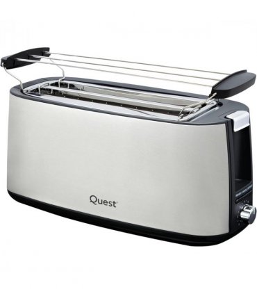 Quest 4 Slice Stainless Steel Toaster with warming rack