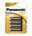 Panasonic AA Alkaline Battery Pack of 4 -  Box of 12