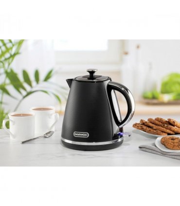 Daewoo Stirling 1.7L Pyramid Electric Kettle 3000w Black SDA2624