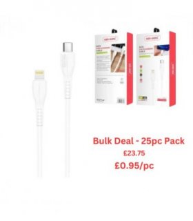 Ven-Dens Type C to Lightning Fast Charging Cable - Bulk Deal - 25PC