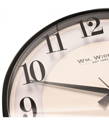 Wm Widdop 31CM White Dial Slim Line Wall Clock W9807