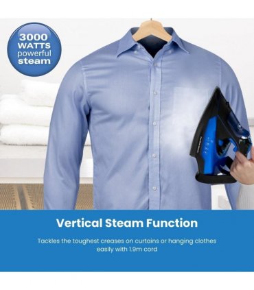 Hamilton Beach 3000W Pro Steam Max  Iron - Blue & Black