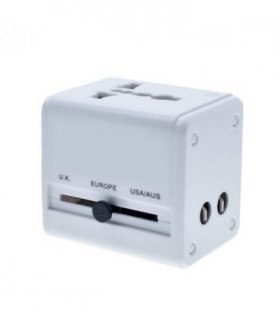 WYEFLUX Global Travel Adapater With Dual USB-A Ports