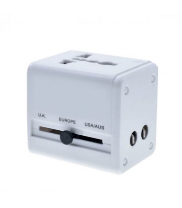 WYEFLUX Global Travel Adapater With Dual USB-A Ports