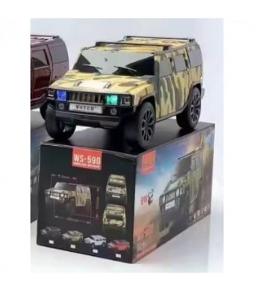 WSTER Wireless Bluetooth 8w Hummer 4x4 Truck Car Speaker with TF/USB/FM - CLASSIC - BEIGE