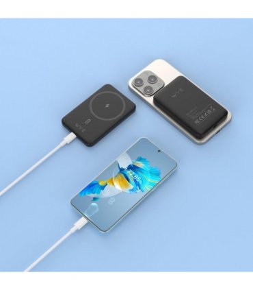 Wyeflux Slim Magnetic 5K Portable Power Bank - Black