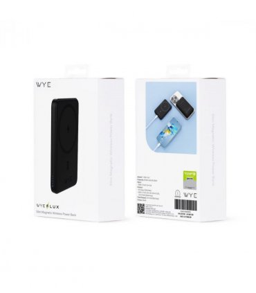 Wyeflux Slim Magnetic 5K Portable Power Bank - Black
