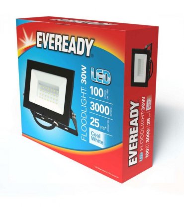 Eveready 30W IP65 LED Floodlight - 3,150 Lumen - 4,000K (Cool White)