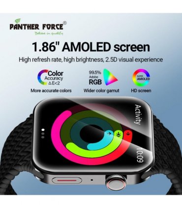 Panther Force 1.86" AMOLED Display Smartwatch