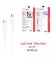 Ven-Dens Fast Charging Type C to Type C Cable - Bulk Deal 25pc Pack