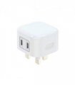 WYEFLUX Dual USB-C Power Adapter PD 20W
