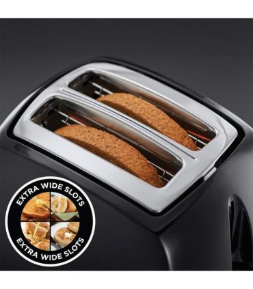 Russell Hobbs Textures 2-Slice Toaster 850 W, Black 21641