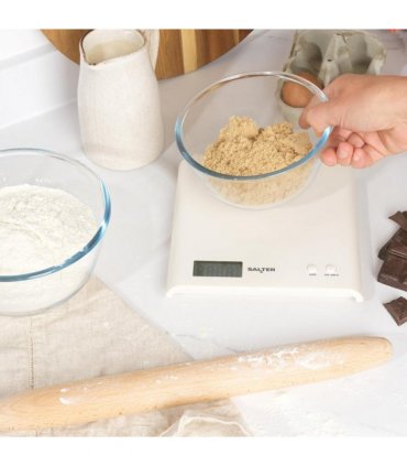 Salter Arc Scale White Electronic Kitchen Food Scale 3Kg