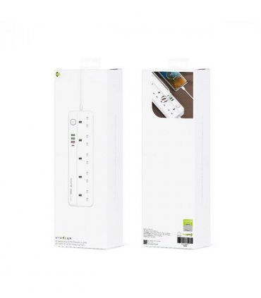 WYEFLUX Extension Socket 10A Electric Outlets With USB PD QC3.0 Charging Ports