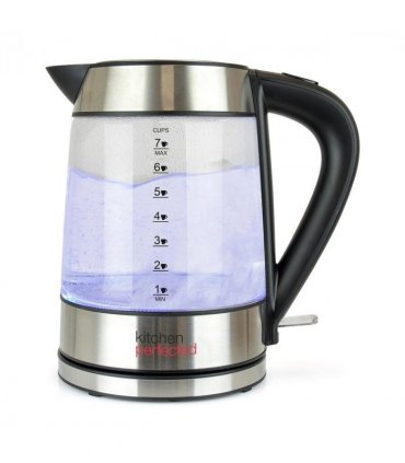 KitchenPerfected Eco-Friendly 1.7Ltr Illuminated Cordless Glass Kettle
