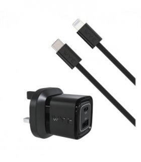 WYEFLUX 32W Dual Port USB-C & USB-A Charging Kit With USB-C to 8-Pin Cable (Gan III)