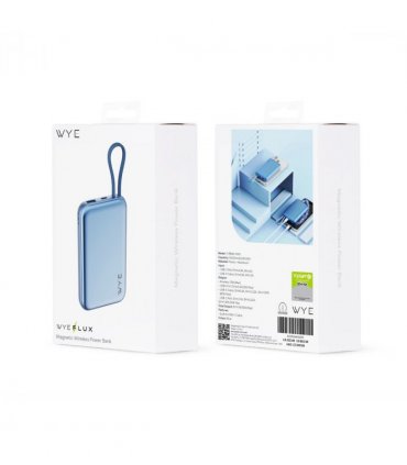 WYEFLUX Magnetic Wireless Power Bank - Blue