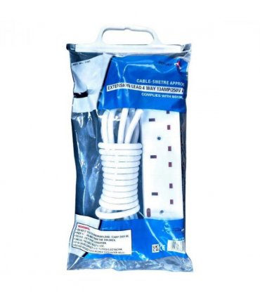 PowerPlus 4 Way 5 Metre Extension Lead 13 Amp 240 V AC