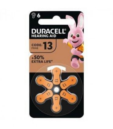 Duracell Hearing Aid Batteries - Pack of 6 - Box of 10