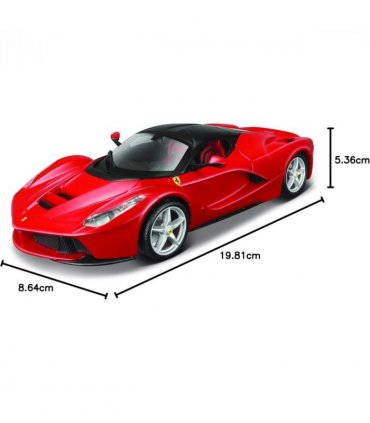 Maisto 39129 1:24 Scale Building Kit LaFerrari Model Car (Red/Black)