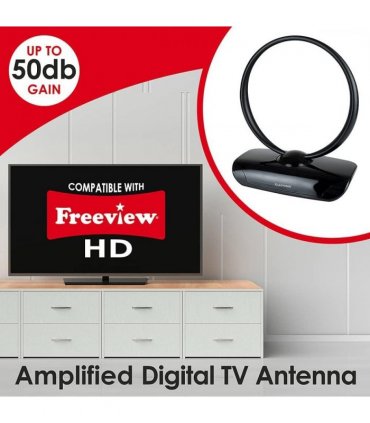 Lloytron Active Indoor Loop TV Antenna - 50dB