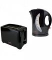 Kitchen Perfected Kettle 2000W Fast Boil 1.7l & 2 Slice Toaster Set - black