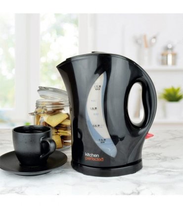 Kitchen Perfected Kettle 2000W Fast Boil 1.7l & 2 Slice Toaster Set - black