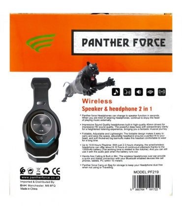 Panther Force Wireless Bluetooth Headphone + Twistout Speaker PF219