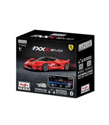 Maisto Mini Metal Die-Cast Bluetooth RC Remote Control Ferrari FXX-K Evo 1/41 Scale