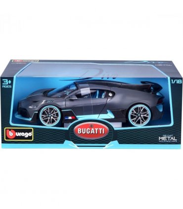 Burago 1:18 Bugatti Divo Flat Dark Grey Die Cast
